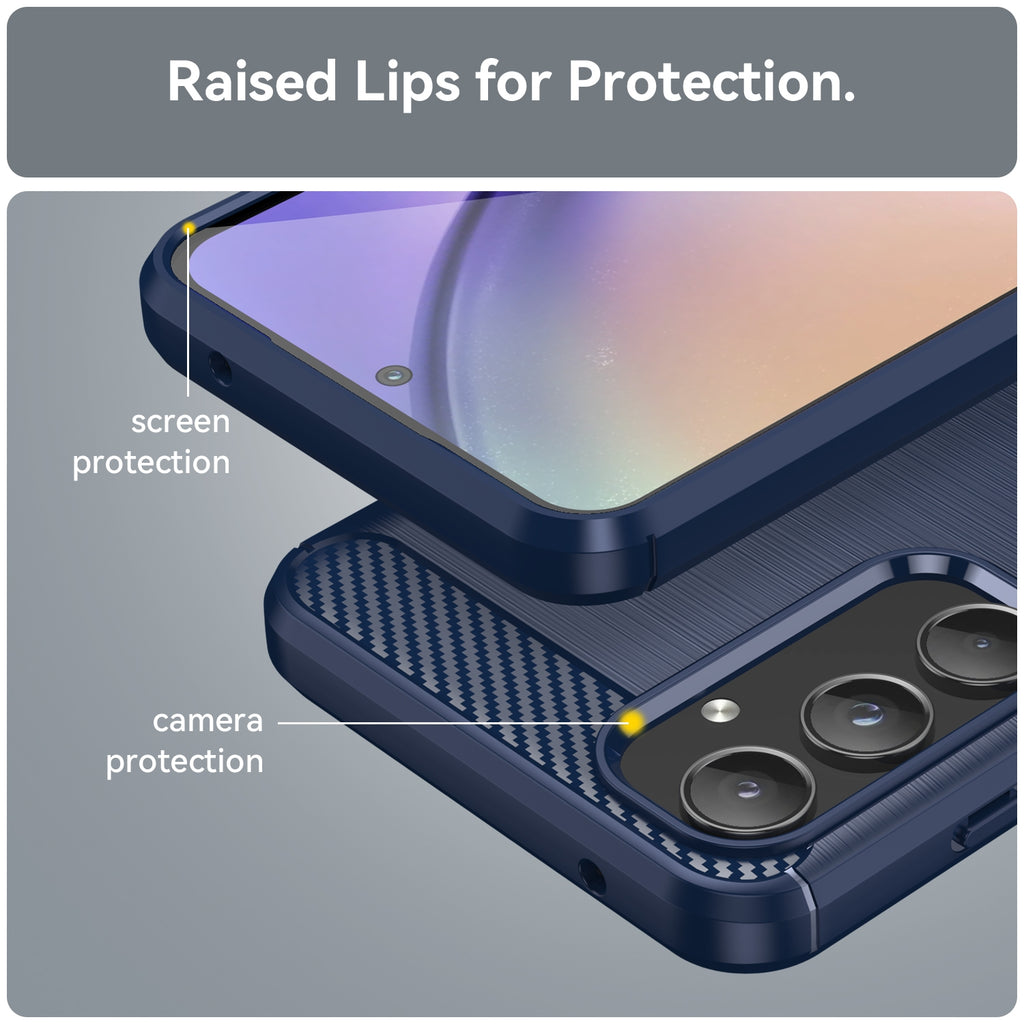 Techsuit - Carbon Silicone - Samsung Galaxy A55 5G - Blue