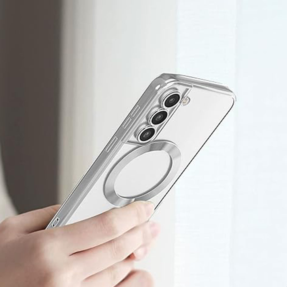 Husa de protectie Techsuit Luxury Crystal MagSafe compatibil cu Samsung Galaxy S21 5G, Roșu