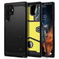Spigen Husa de protectie Spigen Tough Armor (ACS03923) compatibil cu Samsung Galaxy S22 Ultra, Negru