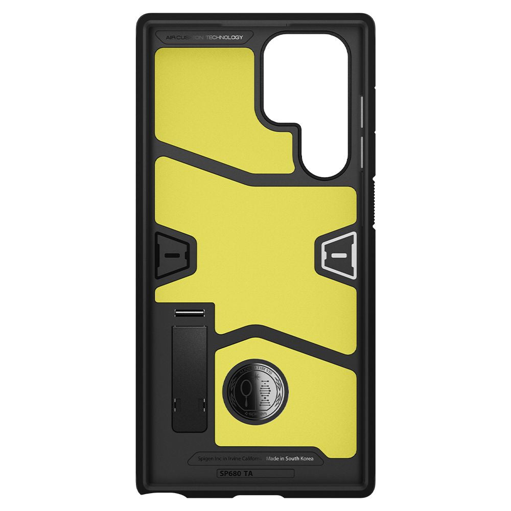 Spigen Husa de protectie Spigen Tough Armor (ACS03923) compatibil cu Samsung Galaxy S22 Ultra, Negru – imagine 6