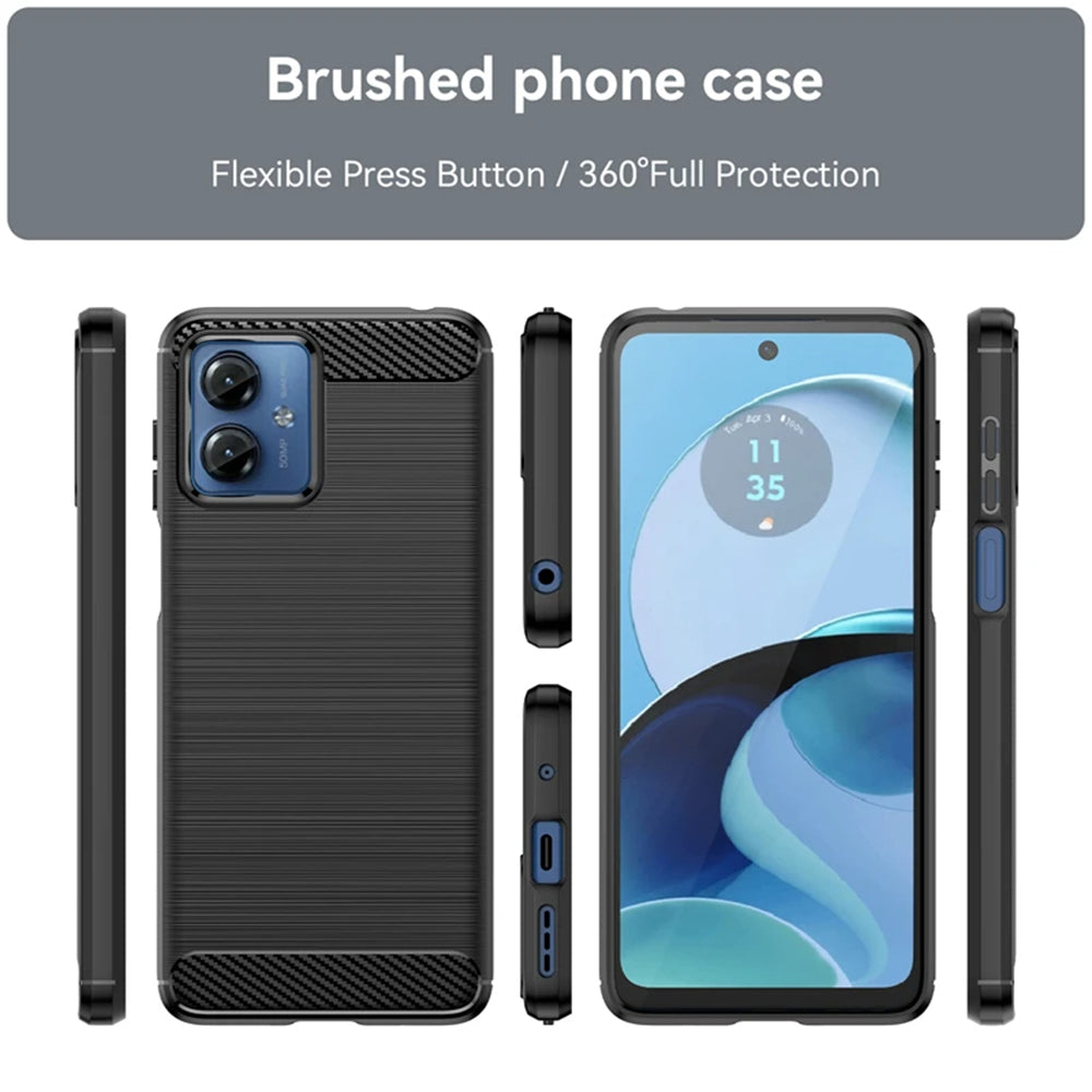 Techsuit - Carbon Silicone - Motorola Moto G14 - Blue