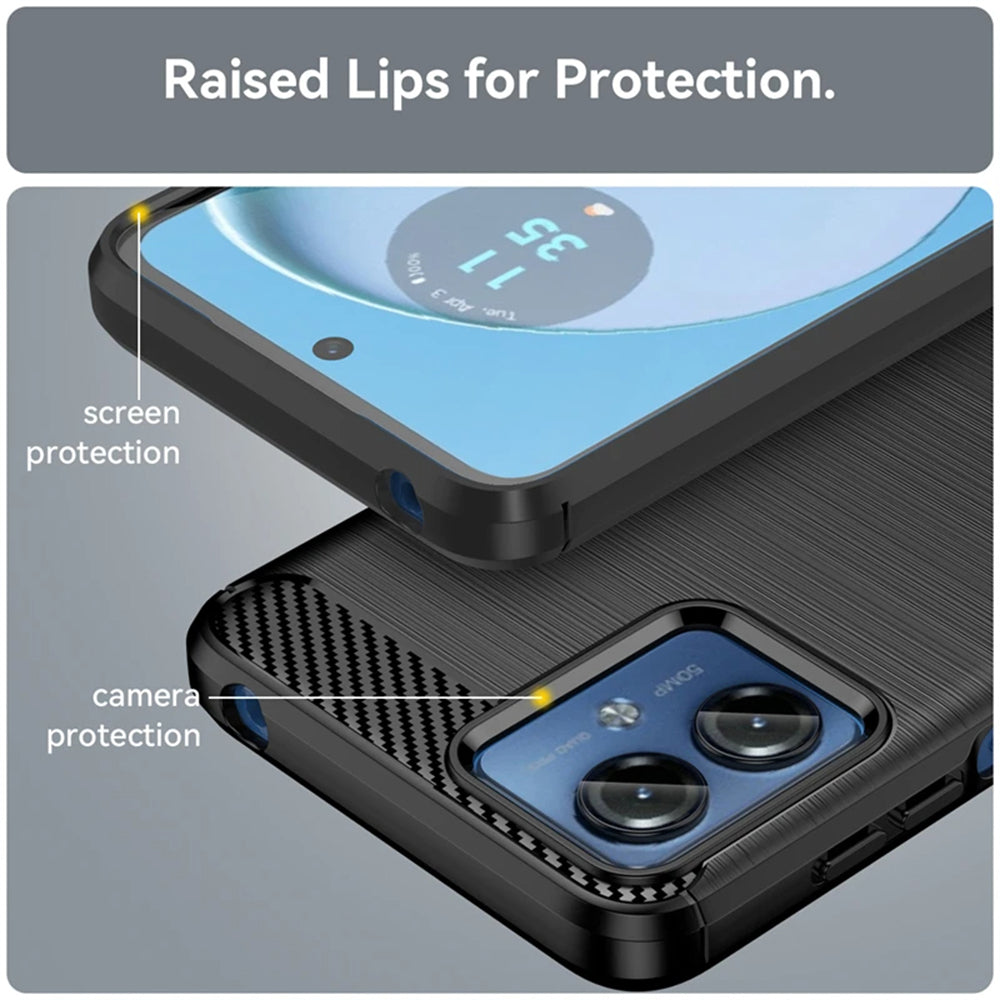 Techsuit - Carbon Silicone - Motorola Moto G14 - Blue