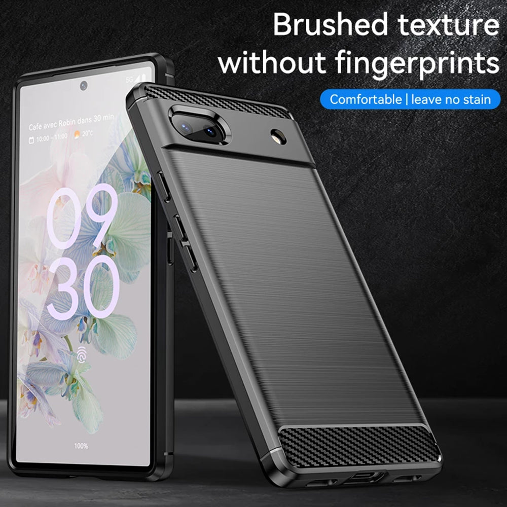 Techsuit - Carbon Silicone - Google Pixel 6a - Black