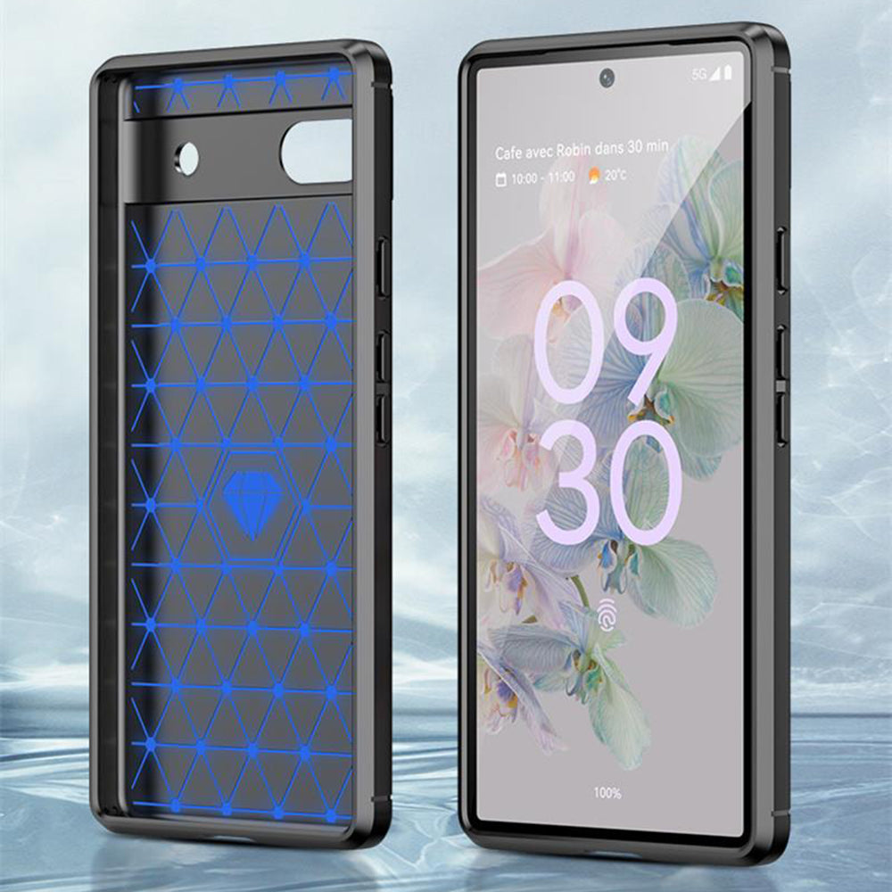 Techsuit - Carbon Silicone - Google Pixel 6a - Black