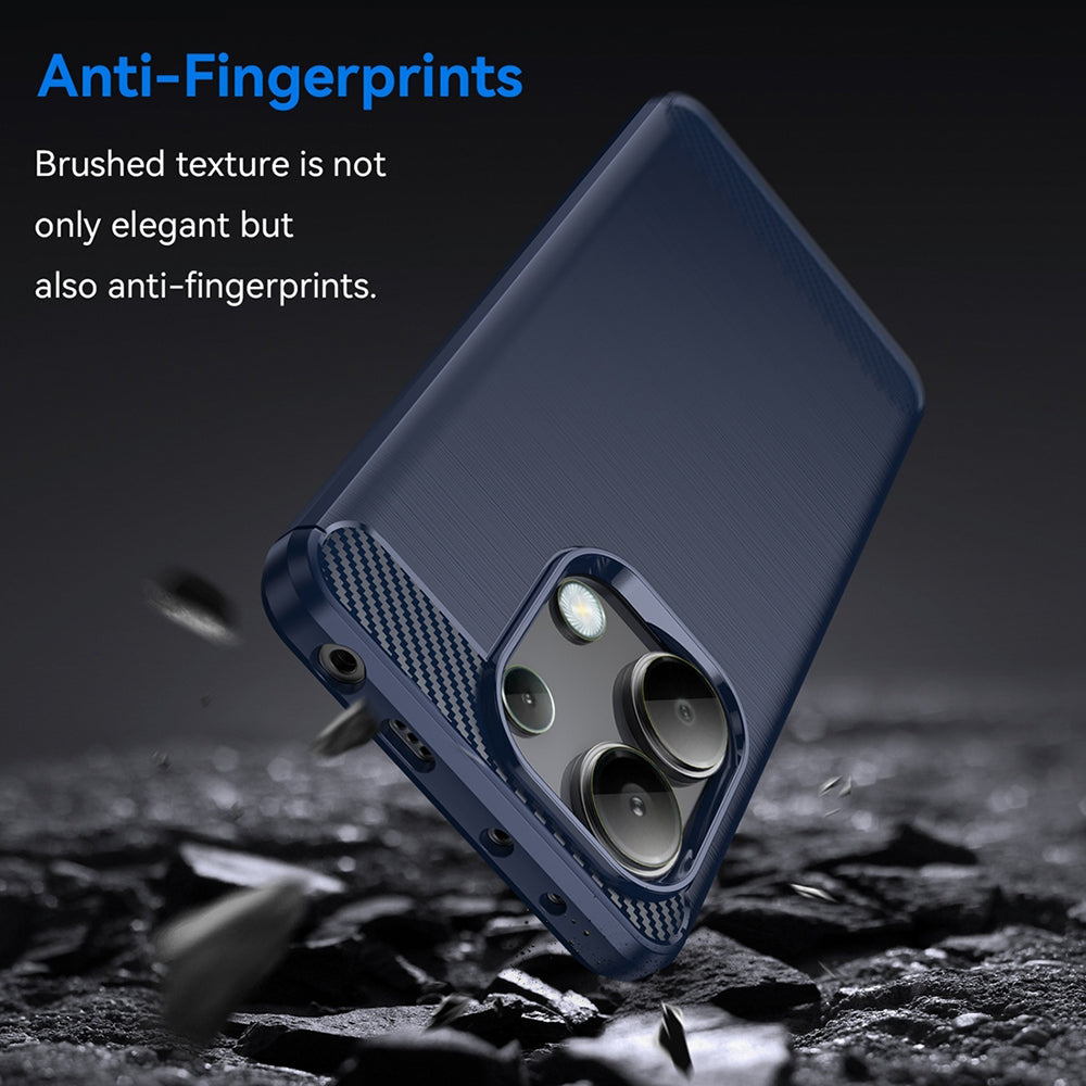 Techsuit - Carbon Silicone - Xiaomi Redmi Note 13 4G - Blue