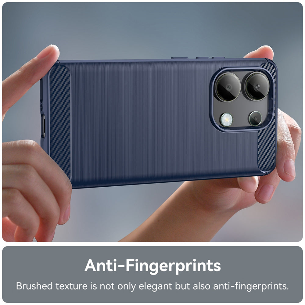 Techsuit - Carbon Silicone - Xiaomi Redmi Note 13 4G - Blue