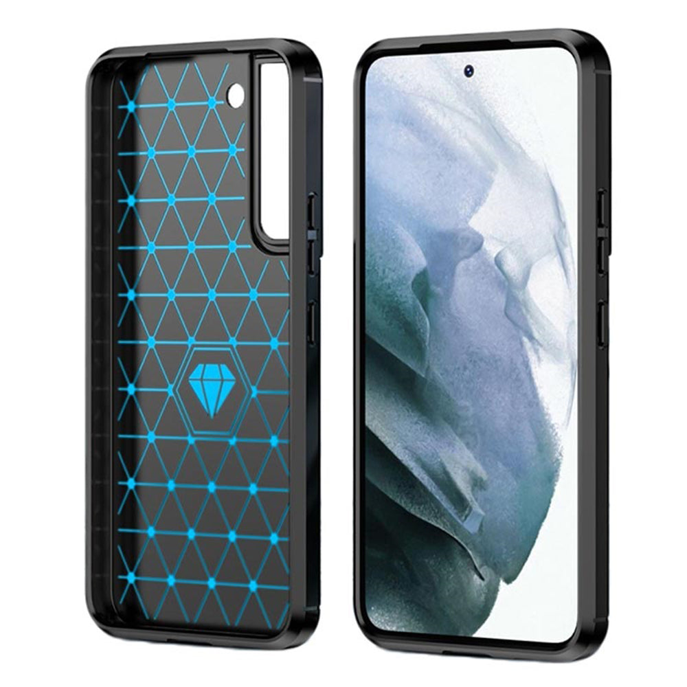 TechSuit Husa de protectie Techsuit Carbon Silicone compatibil cu Samsung Galaxy S22 Plus, Negru – imagine 2