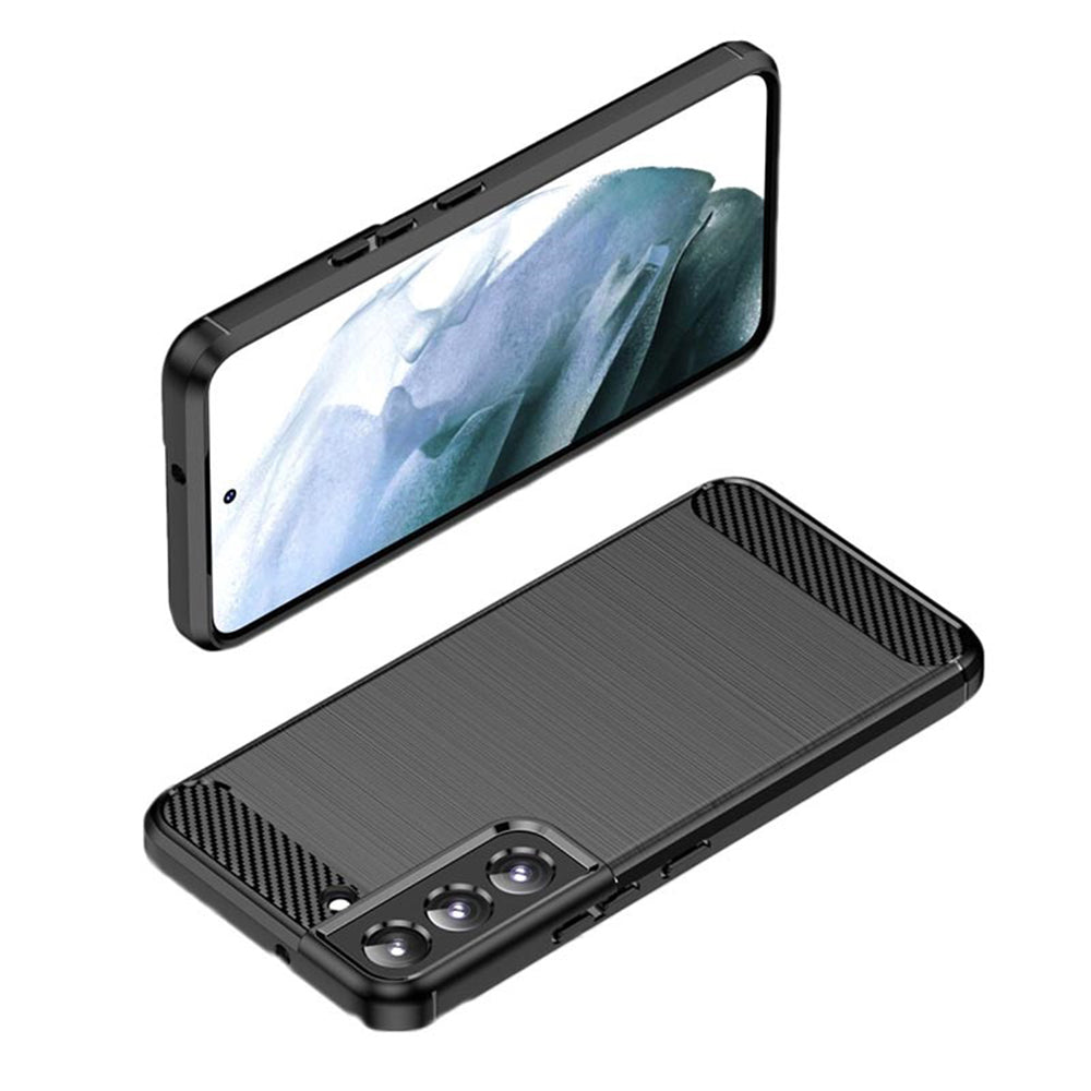 TechSuit Husa de protectie Techsuit Carbon Silicone compatibil cu Samsung Galaxy S22 Plus, Negru – imagine 4