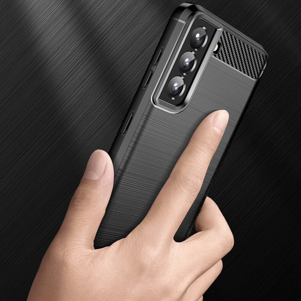 Techsuit - Carbon Silicone - Samsung Galaxy S22 - Black