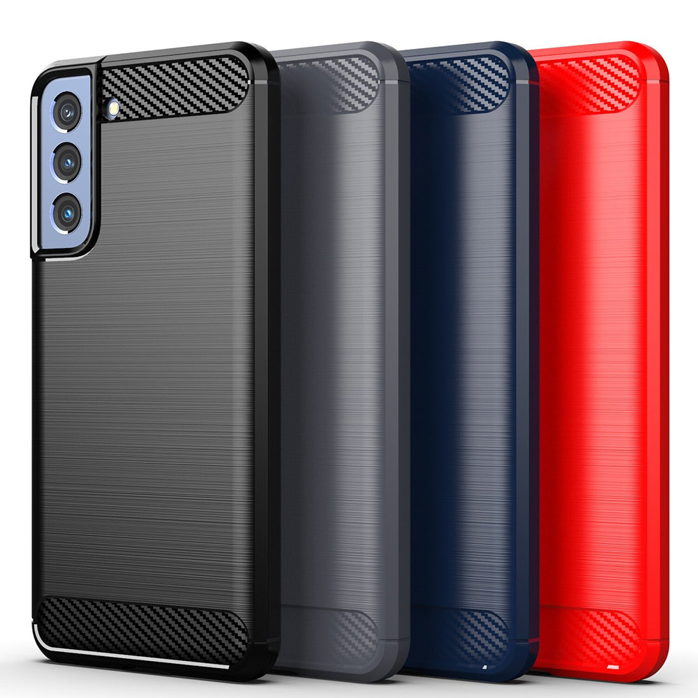 Techsuit - Carbon Silicone - Samsung Galaxy S22 - Black