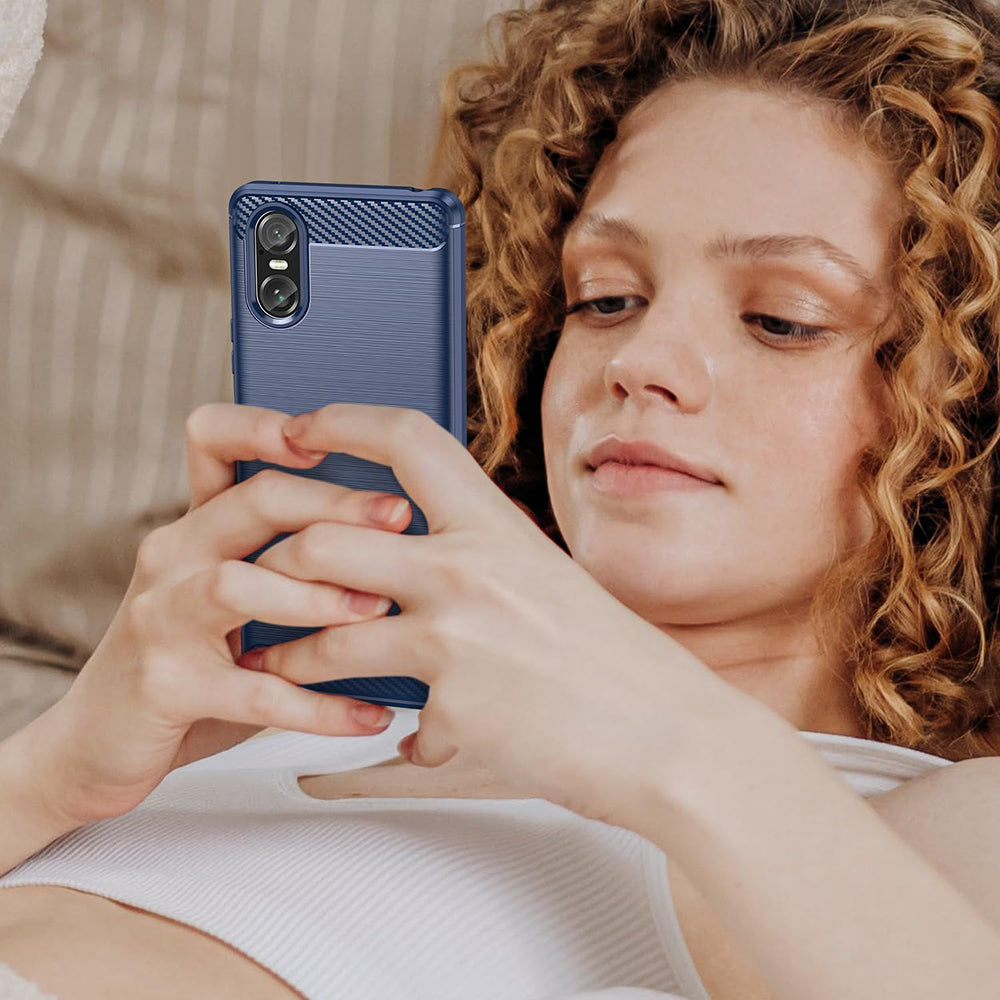 Techsuit - Carbon Silicone - Sony Xperia 10 VI - Black