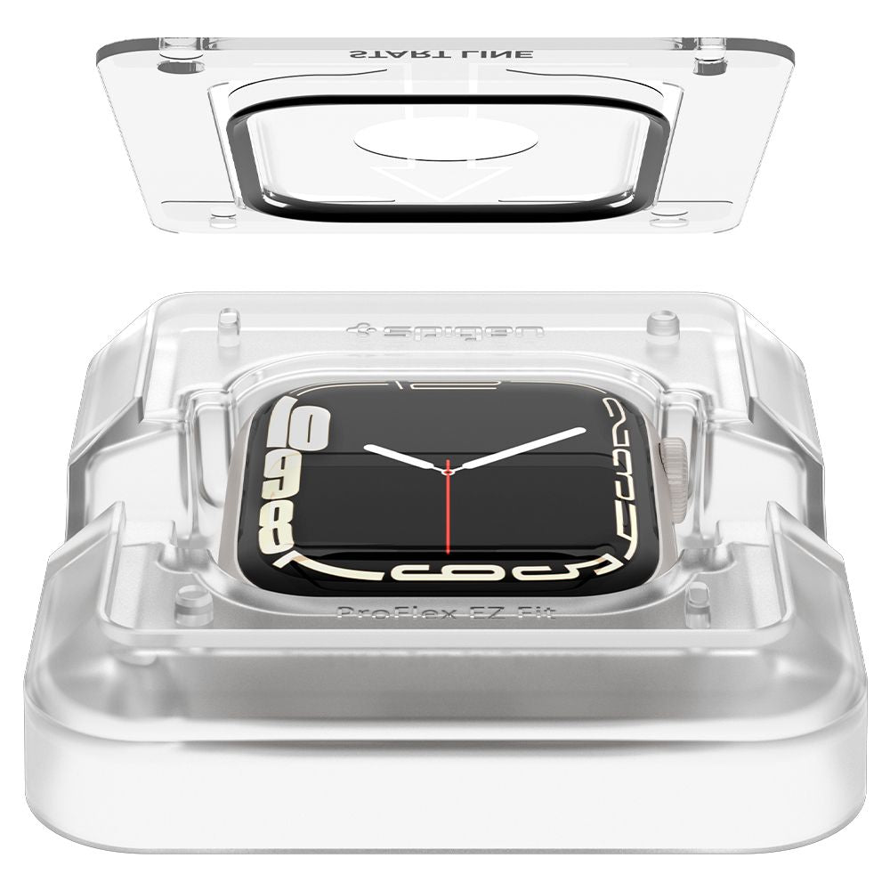 Spigen - (2 pack) ProFlex EZ Fit (AFL04051) - Apple Watch 7 / 8 / 9 (45mm) - Black