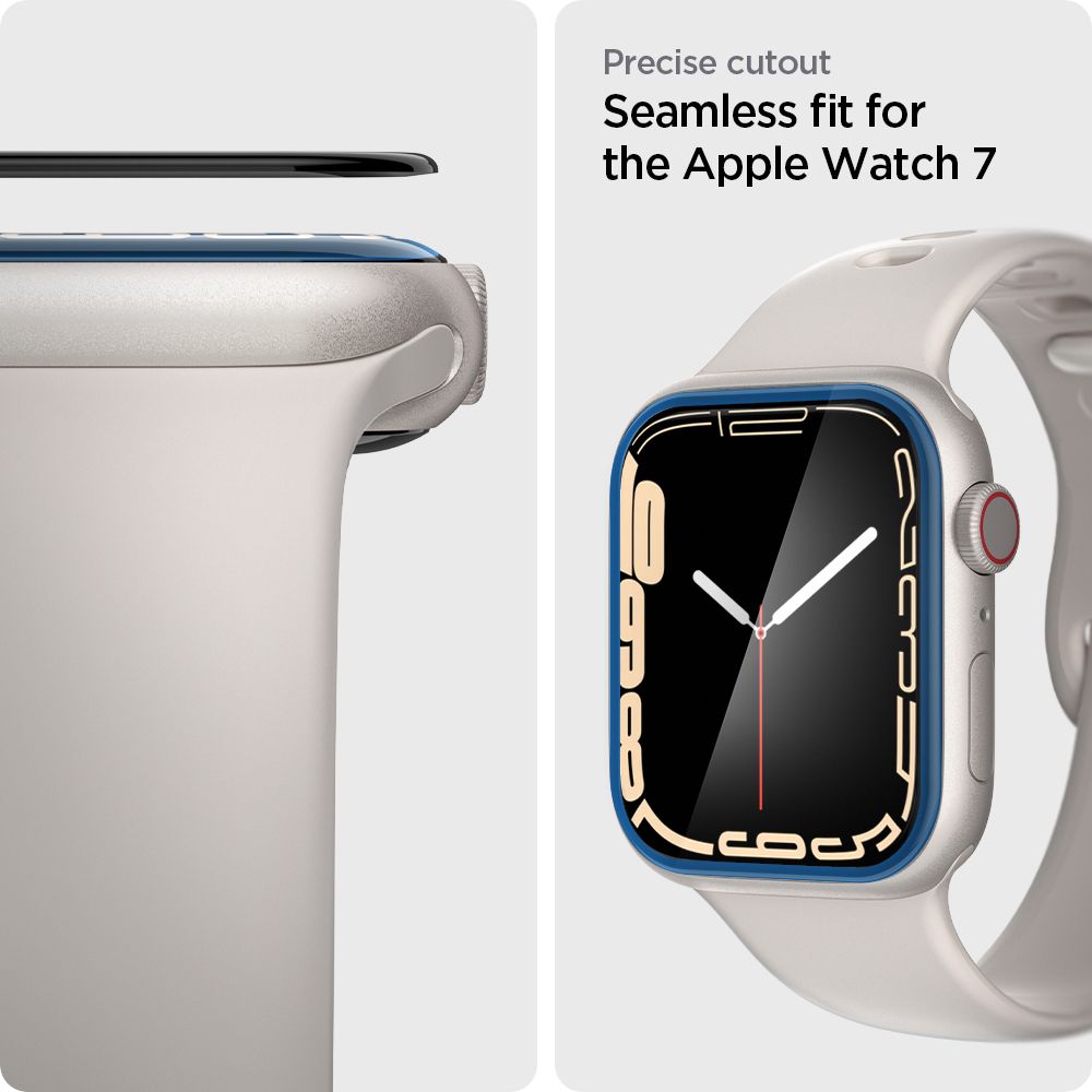 Spigen - (2 pack) ProFlex EZ Fit (AFL04051) - Apple Watch 7 / 8 / 9 (45mm) - Black
