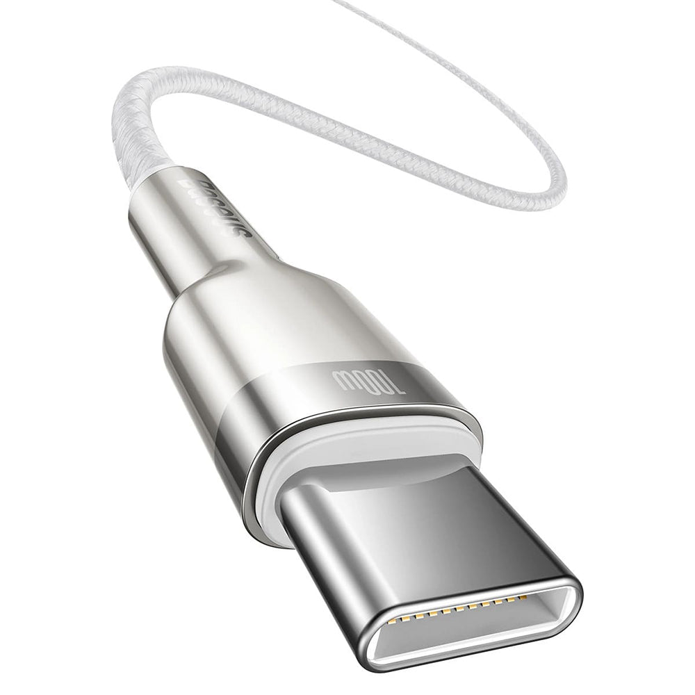 Baseus - Data Cable Cafule Series Metal (CATJK-C02) - Type-C to Type-C, Super Fast Charge, 100W, 480Mbps, 20V, 5A, 1m - 