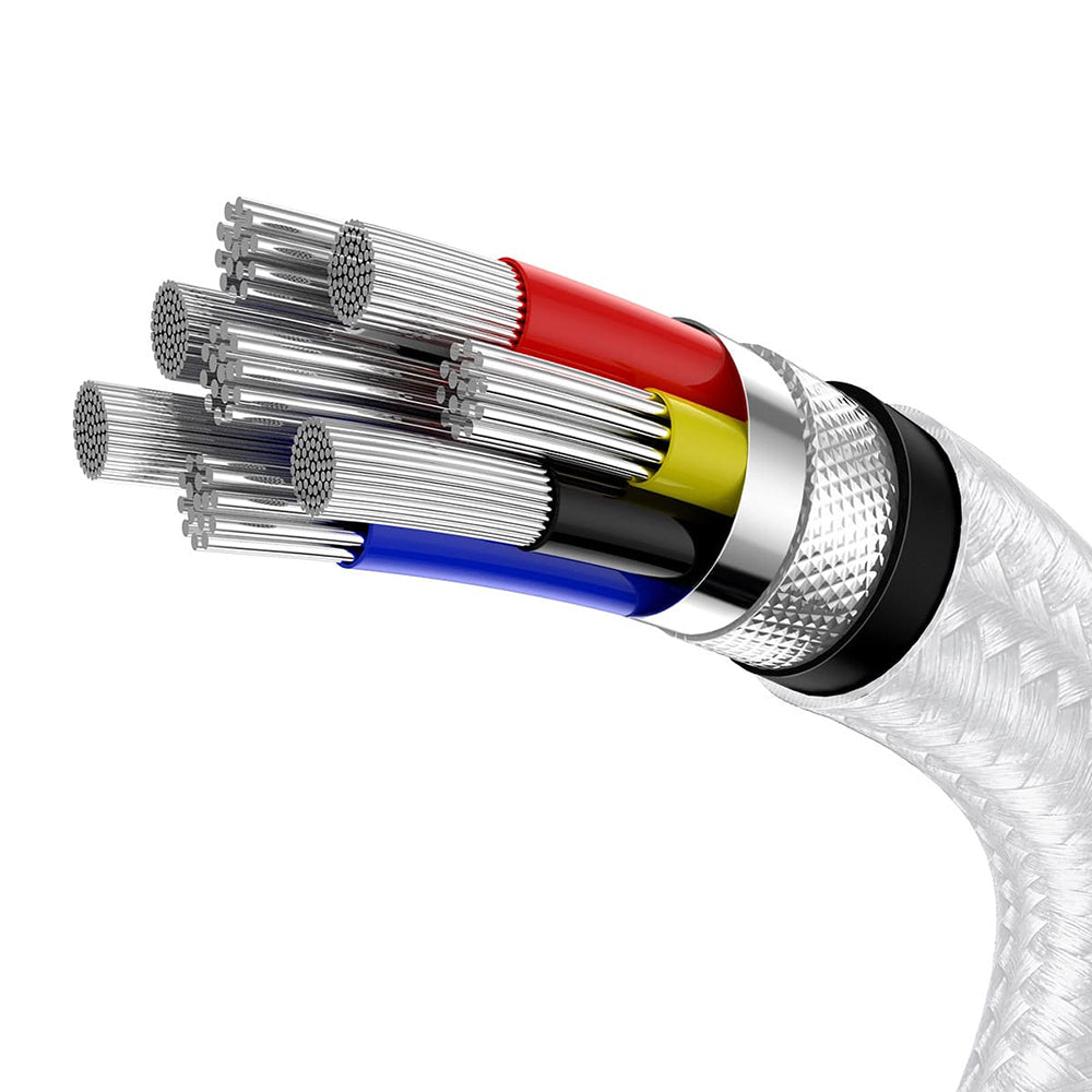 Baseus - Data Cable Cafule Series Metal (CATJK-C02) - Type-C to Type-C, Super Fast Charge, 100W, 480Mbps, 20V, 5A, 1m - 