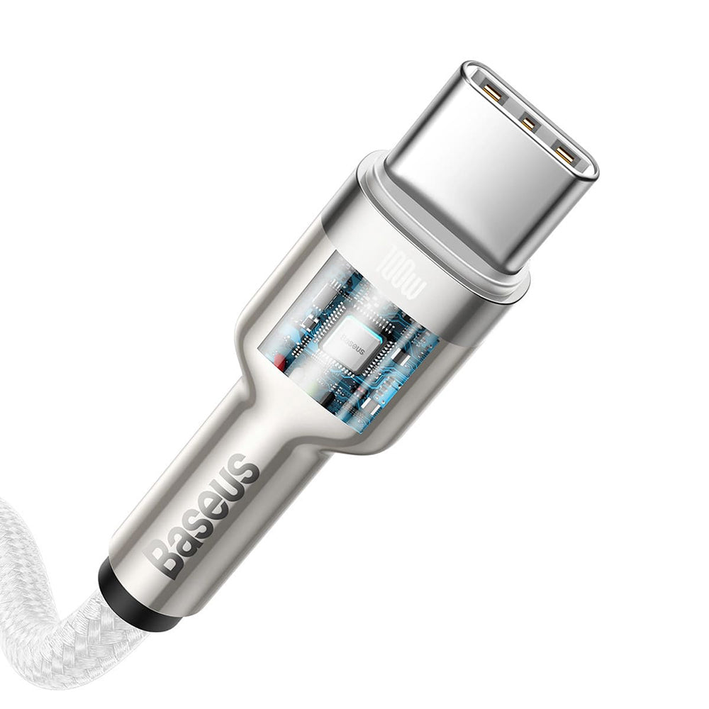 Baseus - Data Cable Cafule Series Metal (CATJK-C02) - Type-C to Type-C, Super Fast Charge, 100W, 480Mbps, 20V, 5A, 1m - 