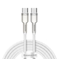 Baseus - Data Cable Cafule Series Metal (CATJK-C02) - Type-C to Type-C, Super Fast Charge, 100W, 480Mbps, 20V, 5A, 1m - 