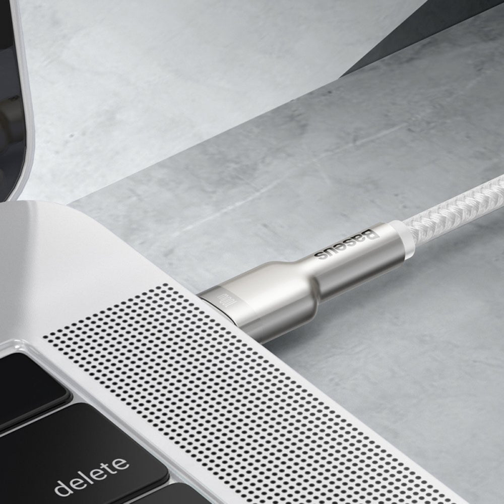 Baseus - Data Cable Cafule Series Metal (CATJK-D02) - Type-C to Type-C, Super Fast Charge, 100W, 480Mbps, 20V, 5A, 2m - 