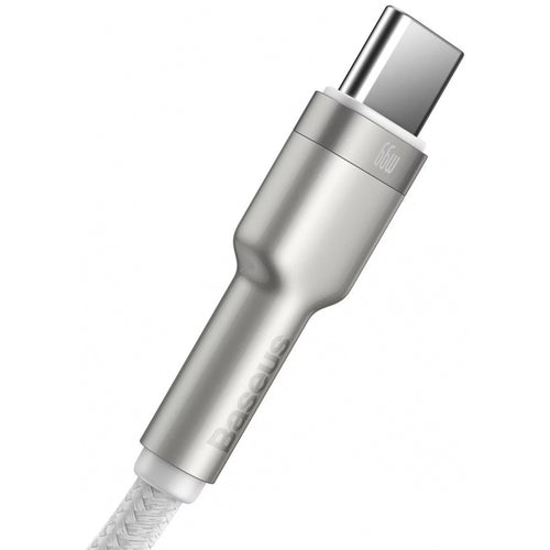 Baseus - Data Cable Cafule Series Metal (CAKF000102) - USB to Type-C Fast Charging, 66W, 6A, 1m - White