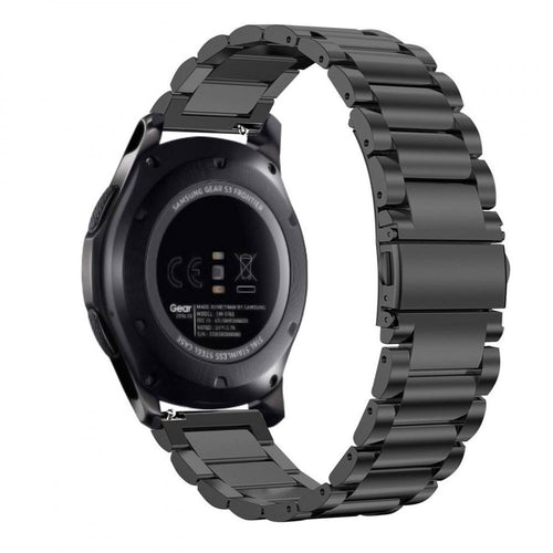 Techsuit - Watchband 18mm (W010) - Huawei Watch GT 4 (41mm)/W1/Honor Watch S1/Garmin Venu 2S/Vivoactive 4S - Black