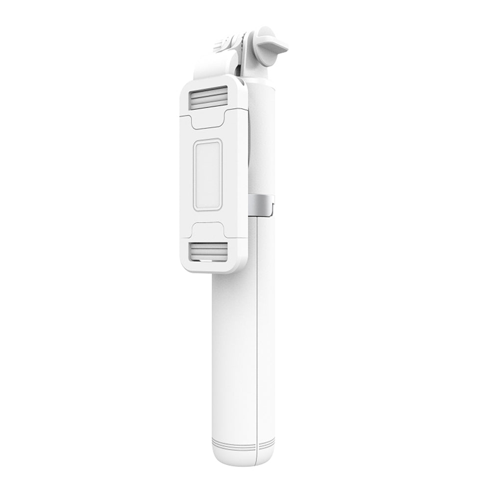 Techsuit - Selfie Stick (Q01) - with Bluetooth Remote Control and Stable Tripod Mount, 101cm - White