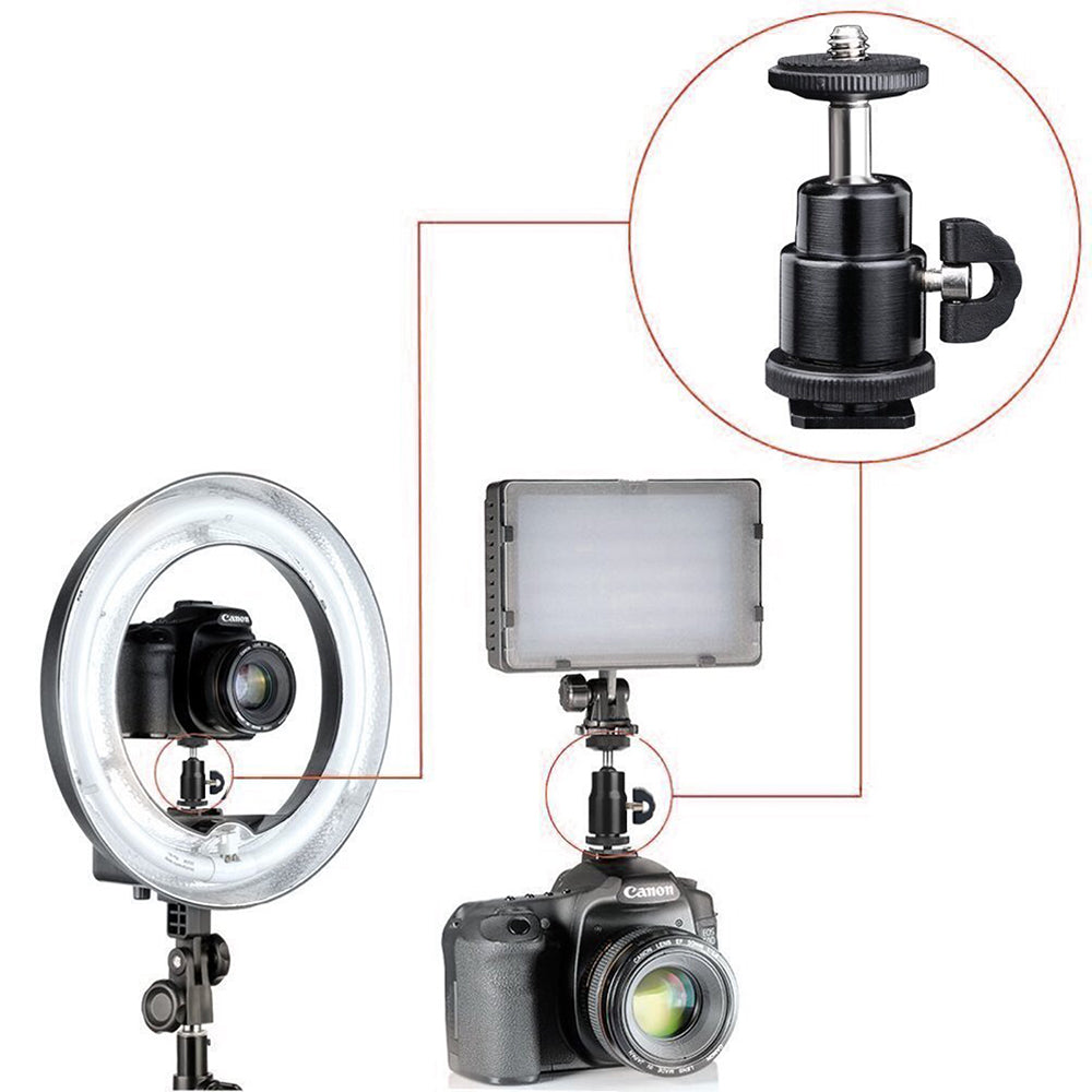 Techsuit - Swivel Junnx (BH-2) - for GoPro Action Camera, Adjustable, Tripods, with 1/4" Screw Compatibility - Black