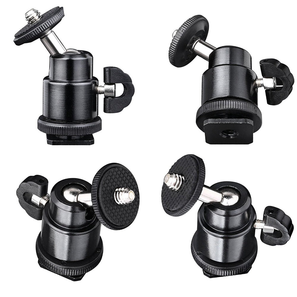 Techsuit - Swivel Junnx (BH-2) - for GoPro Action Camera, Adjustable, Tripods, with 1/4" Screw Compatibility - Black