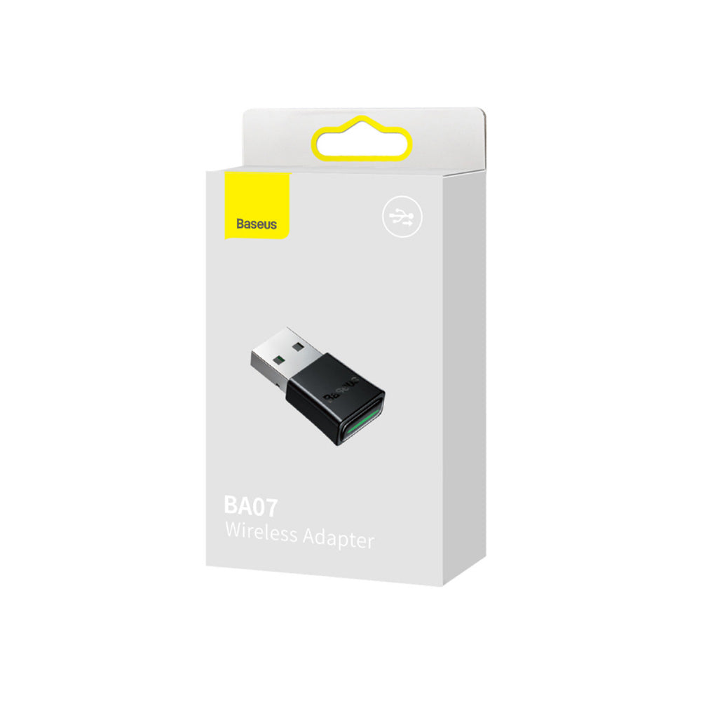 Baseus - Wireless Adapter BA07 (ZJBA010001) - Bluetooth, for Keyboards, Phones, Earphones - Black