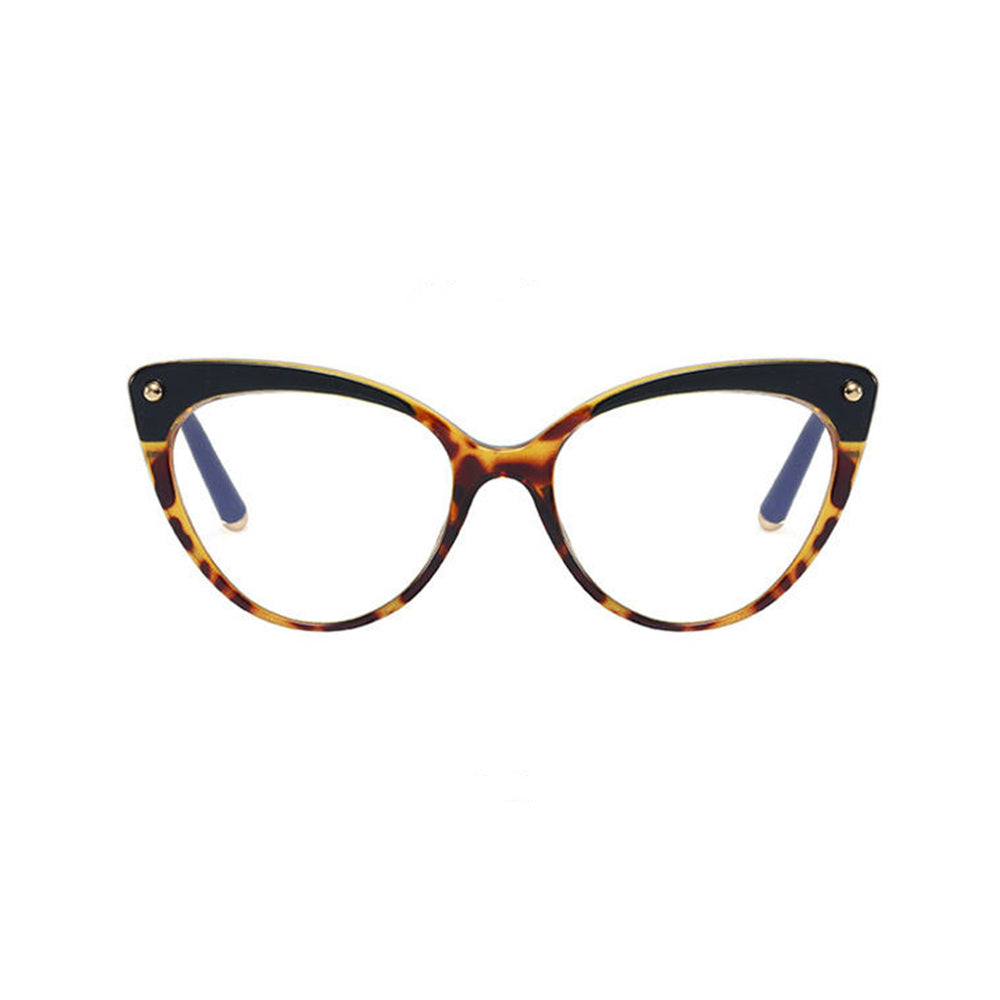 Techsuit - Anti-Blue Light Glasses Reflex TR90 (F93308) - Cat Eye - Leopard