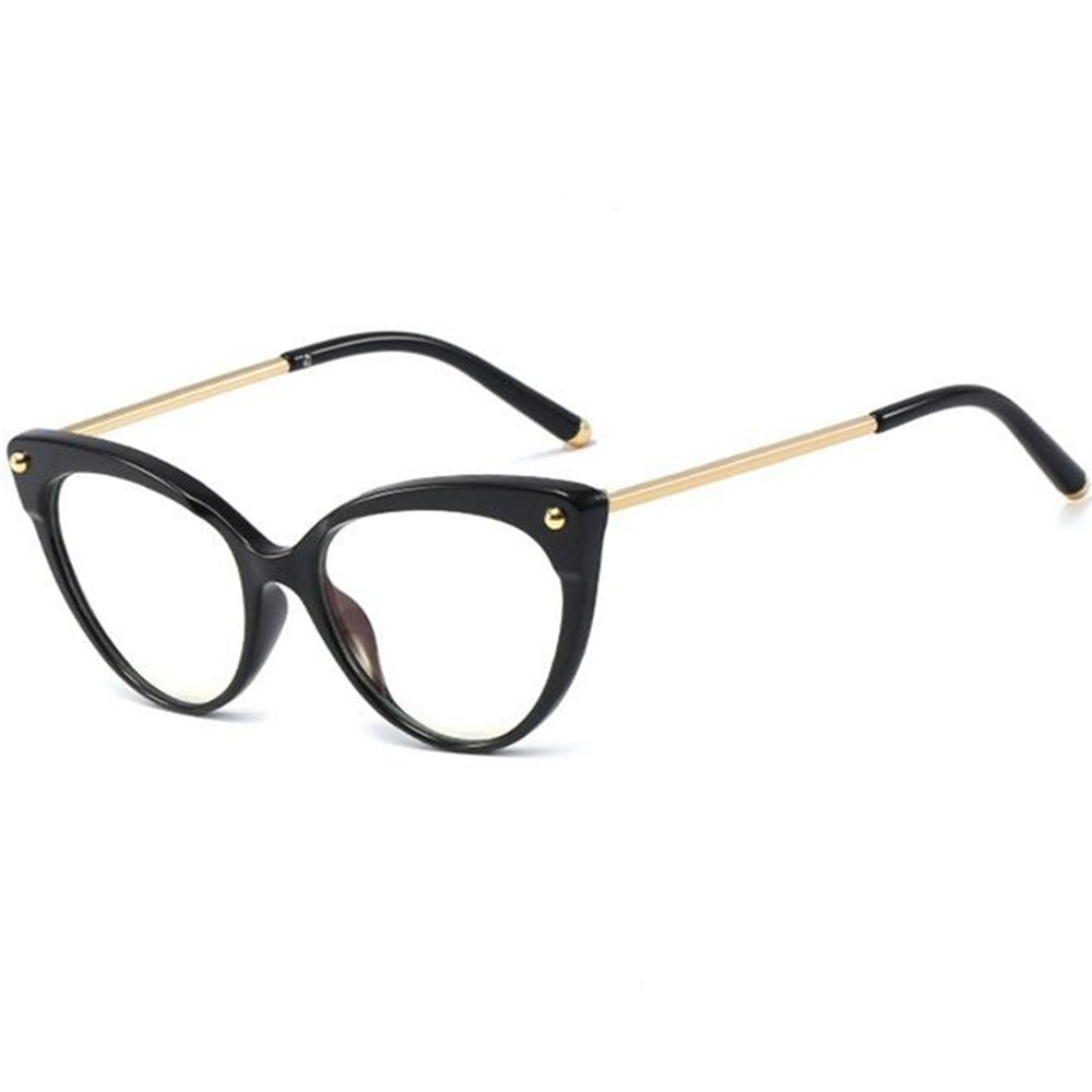 Techsuit - Anti-Blue Light Glasses Reflex TR90 (F93308) - Cat Eye - Bright Black