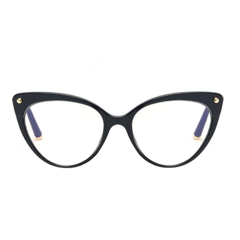 Techsuit - Anti-Blue Light Glasses Reflex TR90 (F93308) - Cat Eye - Bright Black