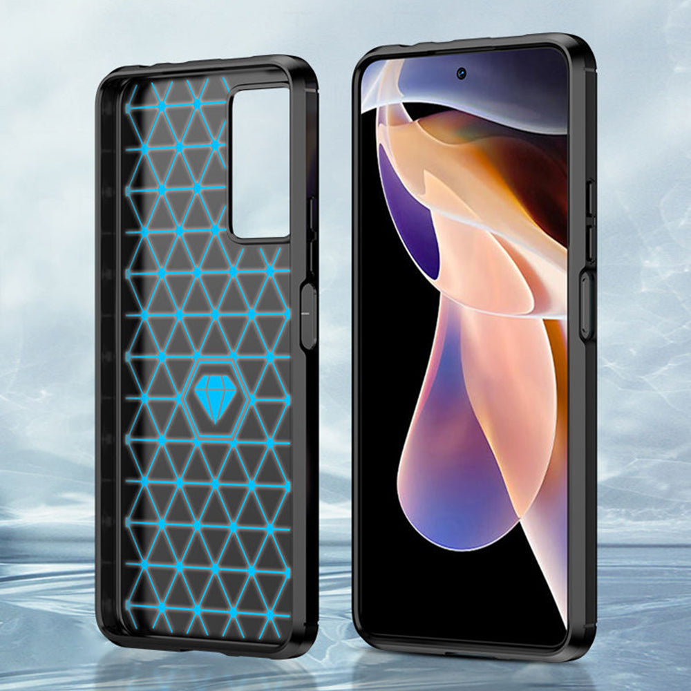 Techsuit - Carbon Silicone - Xiaomi Redmi Note 11 Pro+ 5G - Black