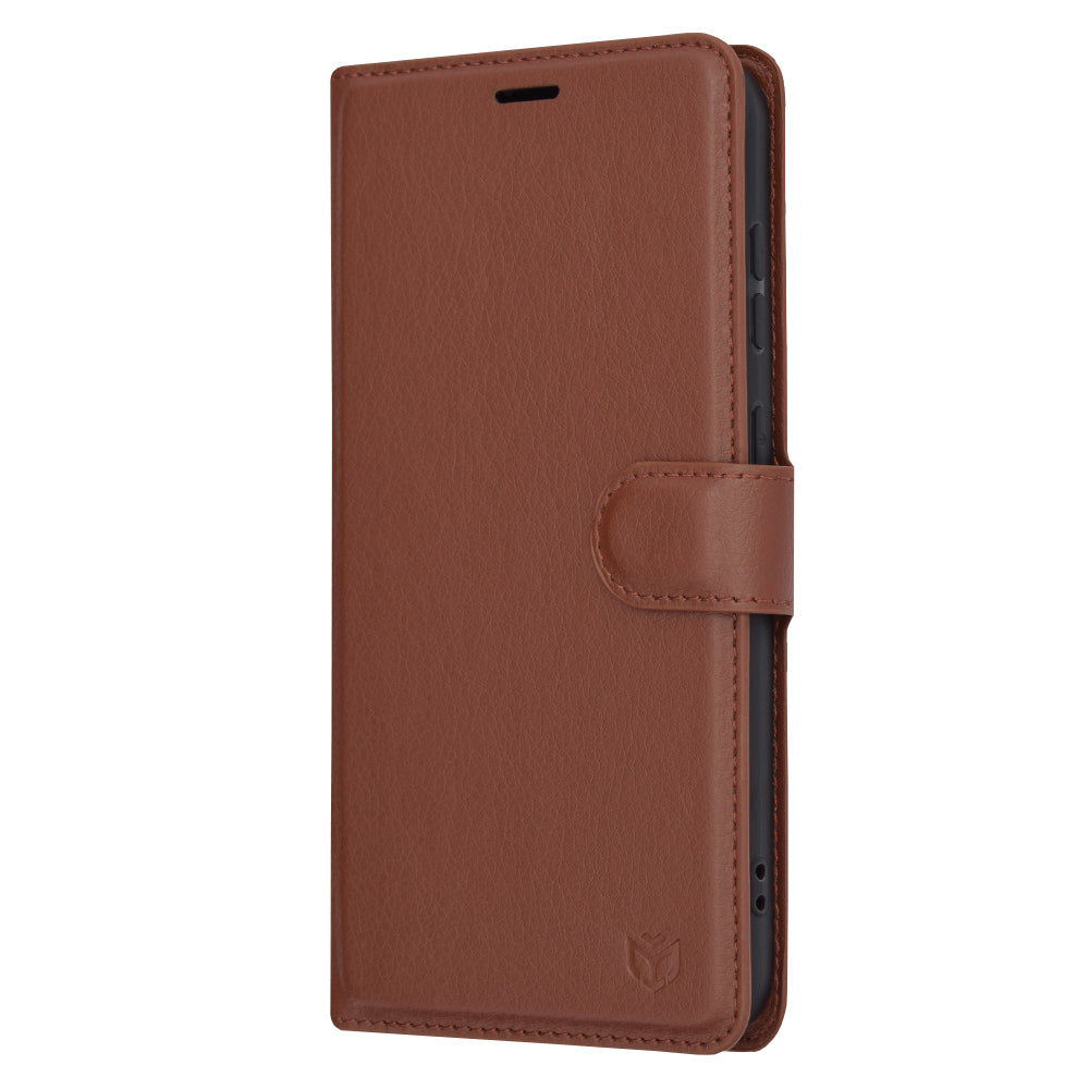 Techsuit - Leather Folio - Samsung Galaxy S23 FE - Brown
