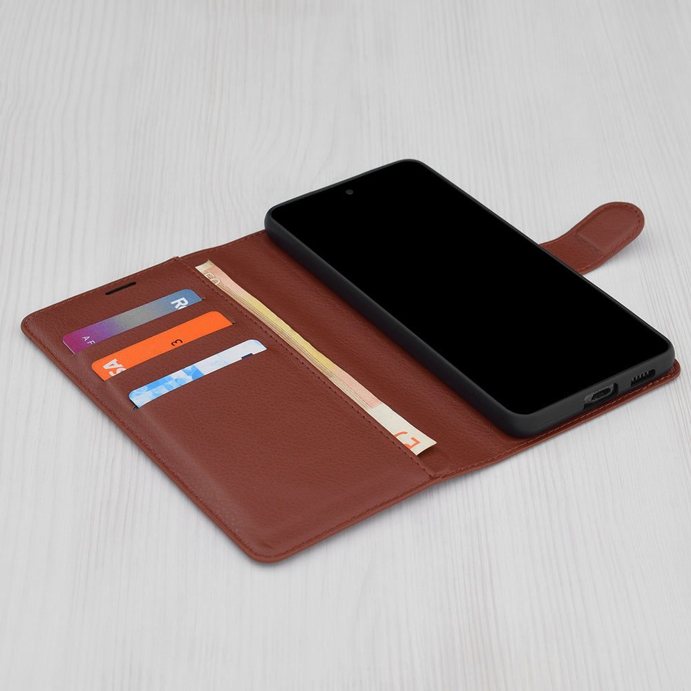 Techsuit - Leather Folio - Xiaomi Poco X6 Pro - Brown