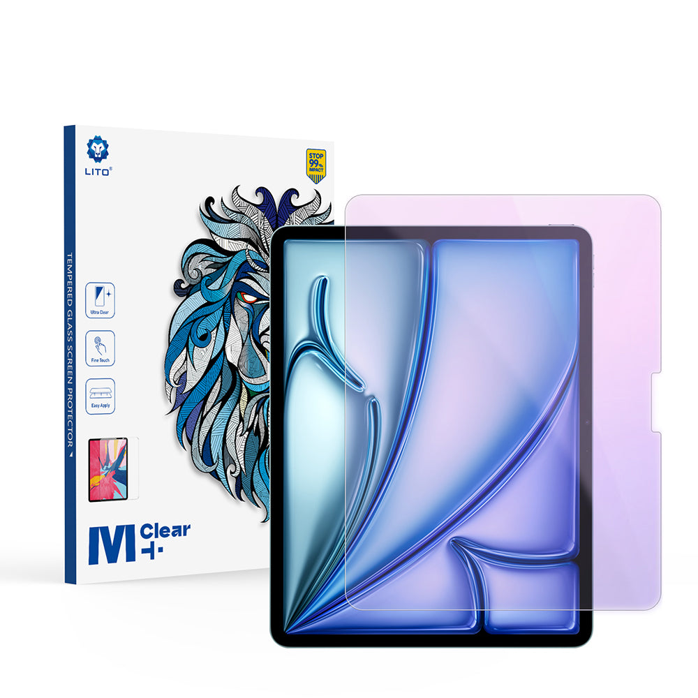 Lito - 2.5D Classic Glass Anti-Blue Light - iPad Air 13 (2024) / Air 13 (2025) / Air 13 (2026) - Clear