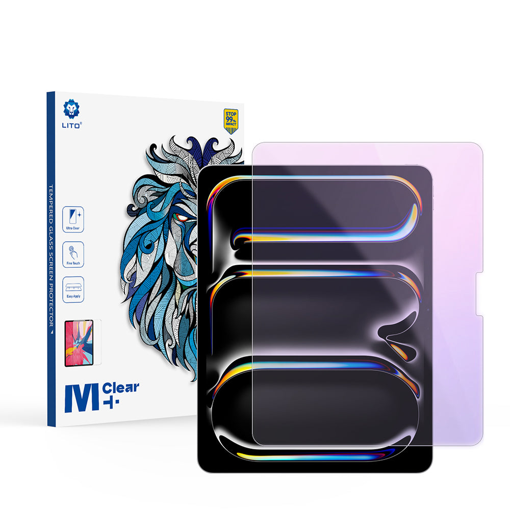 Lito - 2.5D Classic Glass Anti-Blue Light - iPad Pro 13 (2024) / iPad Pro 13 (2025) - Clear
