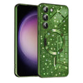 Techsuit - Luxury Glitter MagSafe - Samsung Galaxy S23 - Deep Green