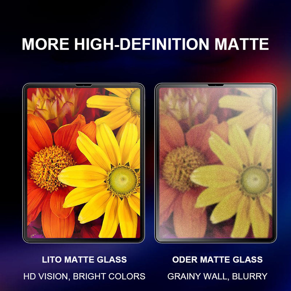 Lito - 2.5D Classic Glass Matte - iPad Pro 11 (2024) / iPad Pro 11 (2025) - Clear