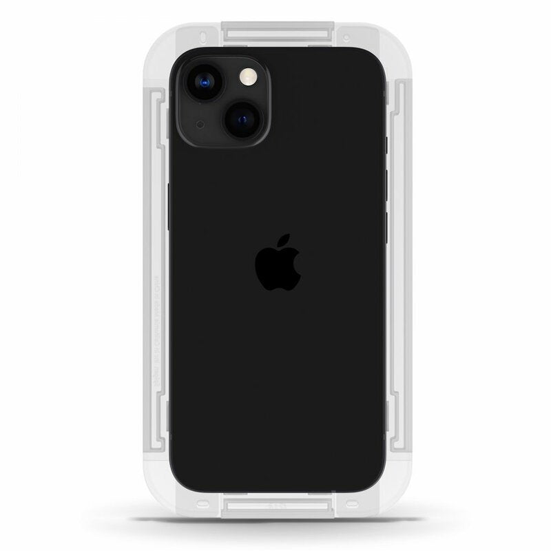 Spigen - (2 pack) Glas.tR EZ-FIT (AGL03385) - iPhone 13 / iPhone 13 Pro / iPhone 14 / iPhone 16e / iPhone 17e - Clear