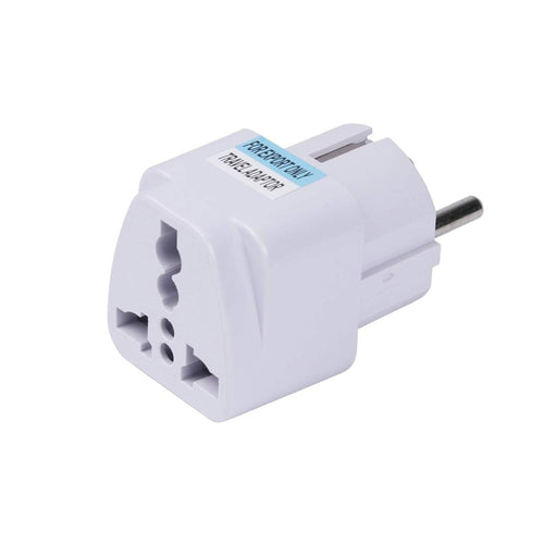 Techsuit - Travel Adapter (C524) - for UK / US / AU to EU, 10A, 250V - White