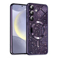 Husa de protectie Techsuit Luxury Glitter MagSafe compatibil cu Samsung Galaxy S24, Mov