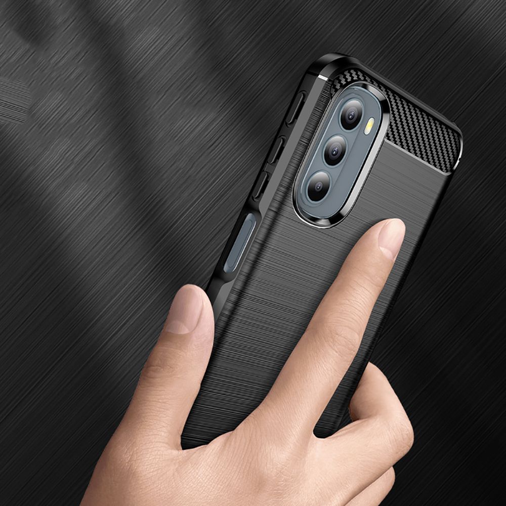 Techsuit - Carbon Silicone - Motorola Moto G31 4G / Moto G41 4G - Black