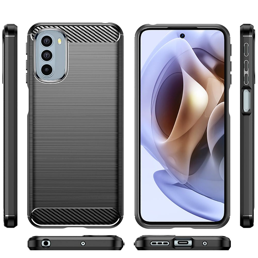Techsuit - Carbon Silicone - Motorola Moto G31 4G / Moto G41 4G - Black