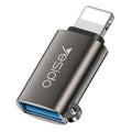 Yesido - OTG Adapter (GS14) - USB 3.0 to Lightning, Plug & Play, 480Mbps - Black