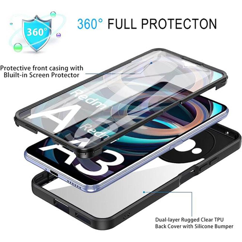 TechSuit Folie de protectie Techsuit ColorVerse 360 Series + compatibil cu Xiaomi Redmi A3 / Redmi A3x, Mov – imagine 2