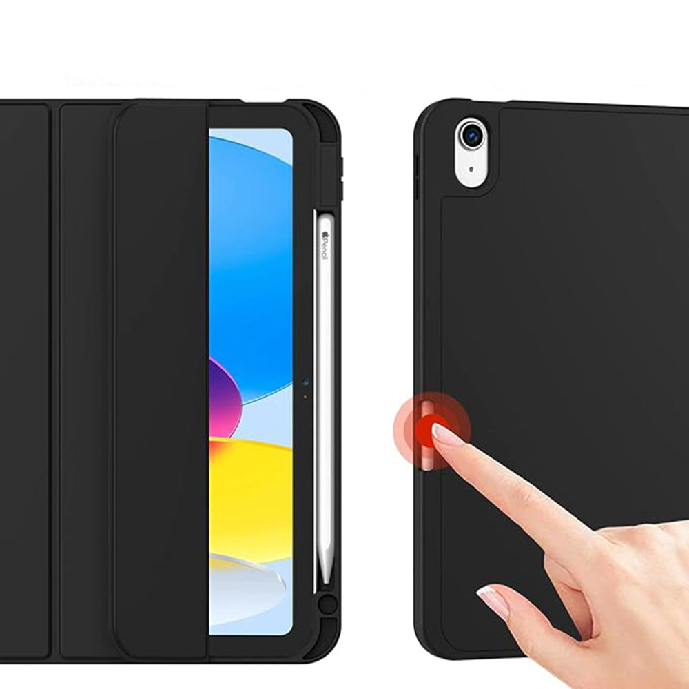 Techsuit - Flex Trifold (with Pencil Holder) - iPad 10 (2022) 10.9 / 11 (2025) - Black