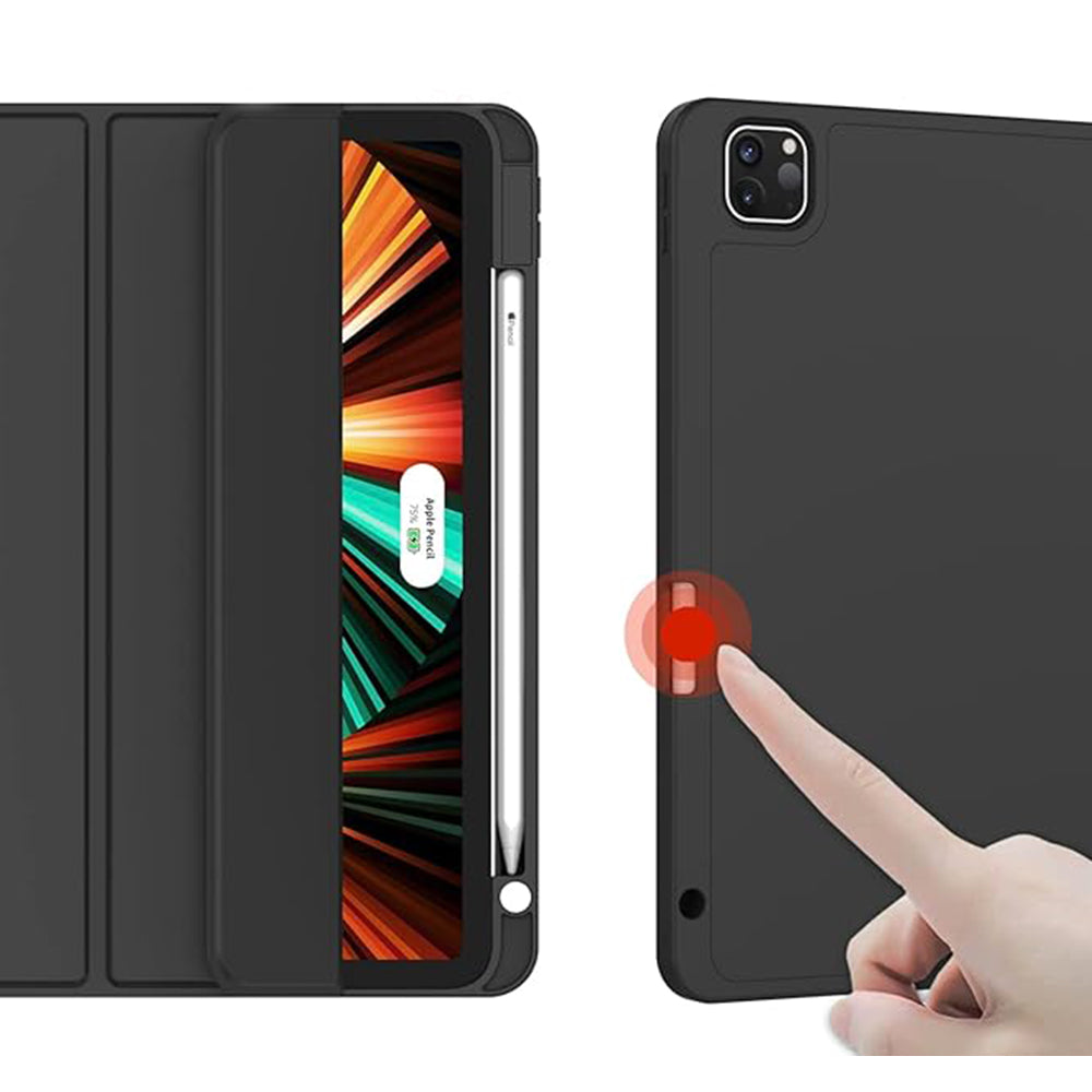 Techsuit - Flex Trifold (with Pencil Holder) - Xiaomi Pad 6 / Pad 6 Pro - Black