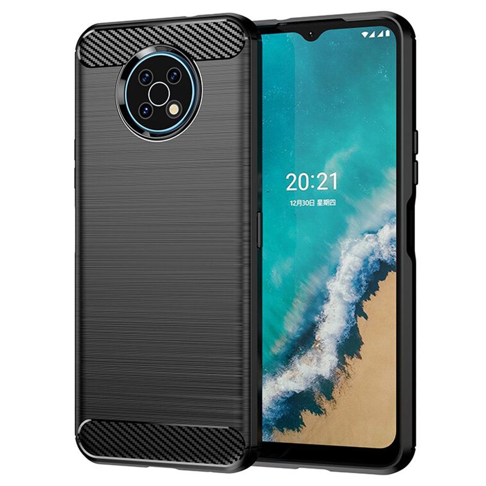 TechSuit Husa de protectie Techsuit Carbon Silicone compatibil cu Nokia G50, Negru