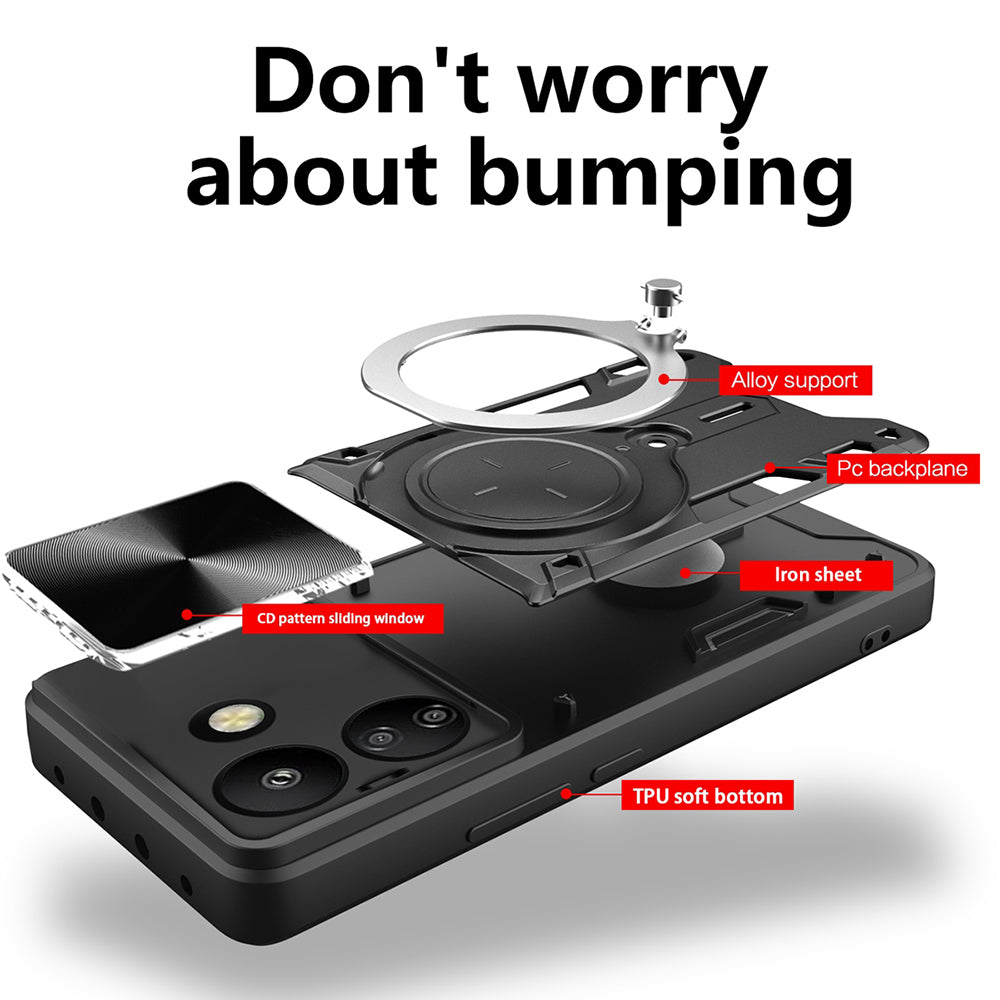 Techsuit - CamGuard Pro - Xiaomi Redmi 13C 4G / Poco C65 - Black