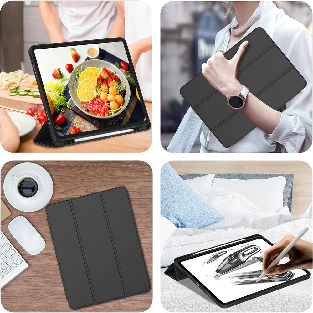 Techsuit - Flex Trifold (with Pencil Holder) - iPad Pro 12.9 (2018/2020/2021/2022) - Matcha Green